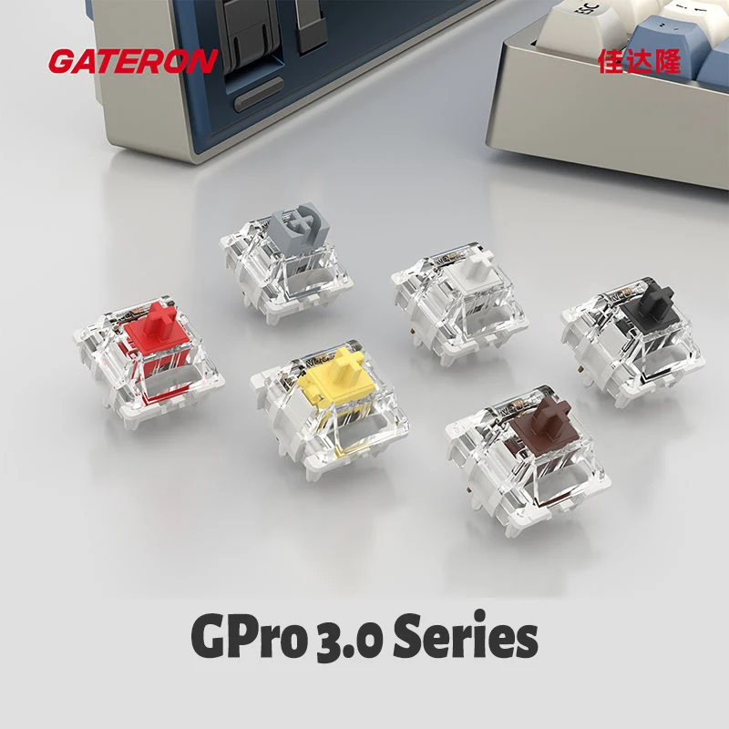 Keyboard Lube Kit - Gateron Pro 3.0สวิตช์3pin แบบเส้นตรงสวิตช์สัมผัสสีแดงสีขาวสีเหลืองสีเงินสีน้ำตาลสีดำสำหรับคีย์บอร์ดเชิงกล