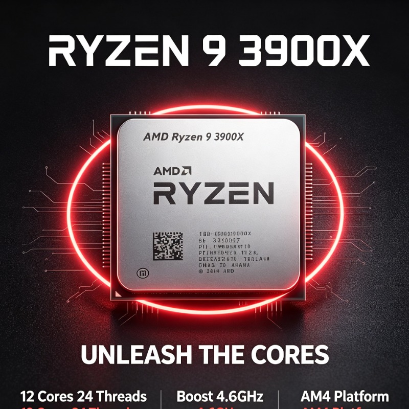 Amd Cpu Ryzen 9 - โปรเซสเซอร์คอมพิวเตอร์ AMD Ryzen 9 3900X R9