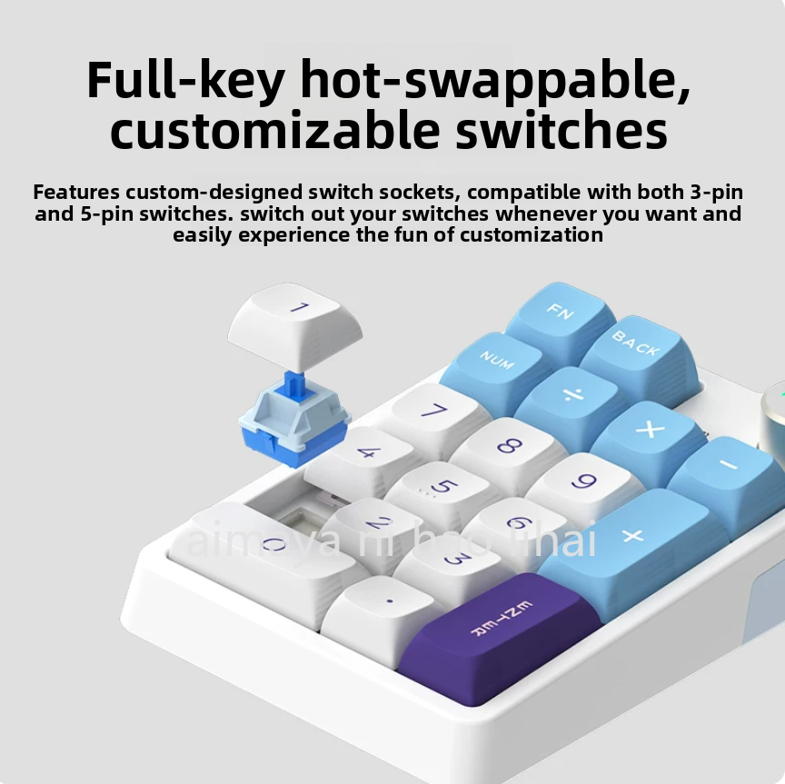 Gaming Keyboard Bluetooth - คีย์บอร์ด Kzzi K20 Mini แบบสามโหมด บลูทูธไร้สาย