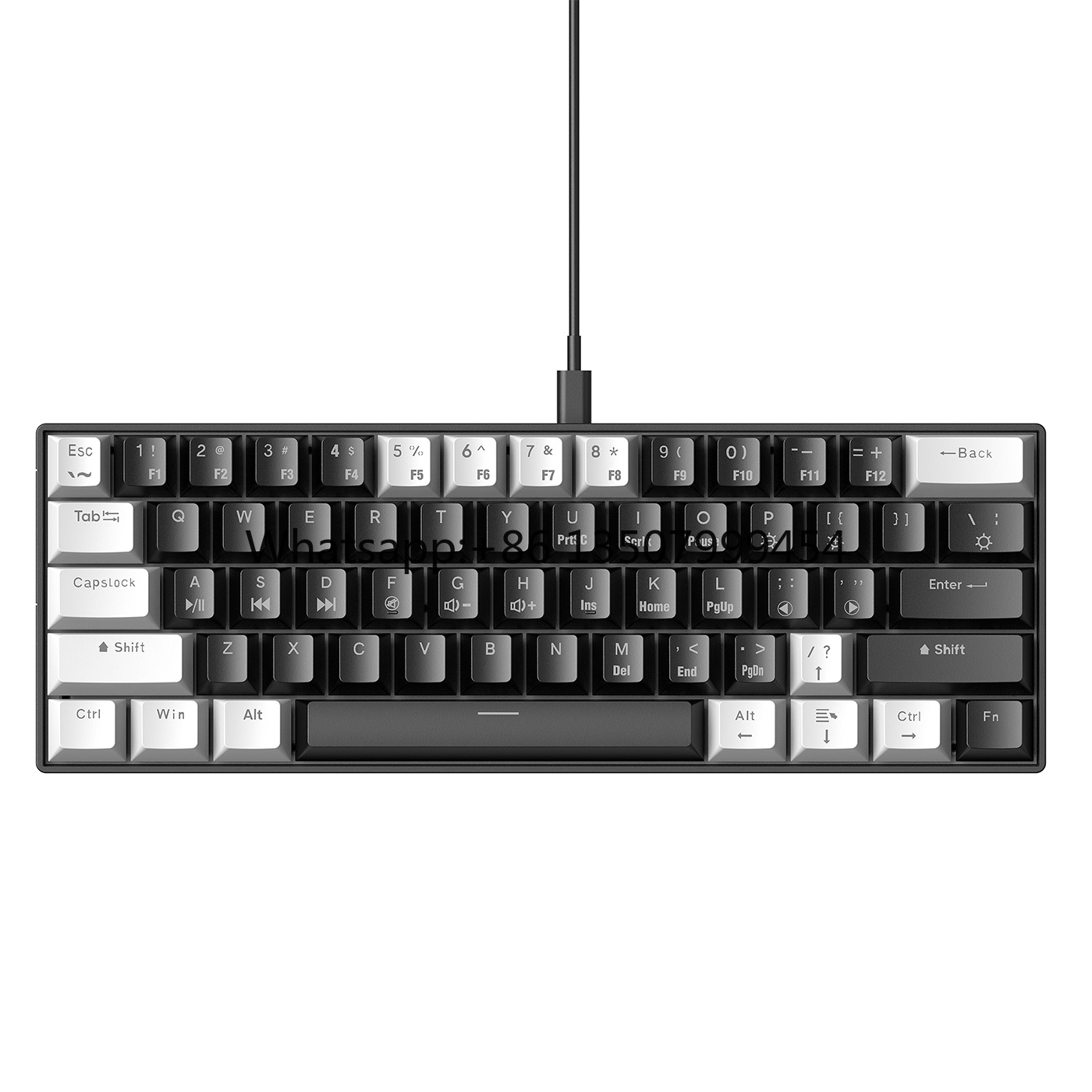 Gaming Keyboard Best - คีย์บอร์ดเกมมิ่งแบบกลไกขายดี 60 เปอร์เซ็นต์ พร้อมไฟแบ็คไลท์ 61 ปุ่ม