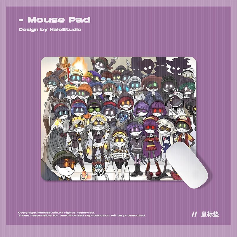 Gaming Keyboard Mouse - แผ่นรองเมาส์ลายการ์ตูนอนิเมะ Murder Drones สำหรับตกแต่งโต๊ะทำงาน แผ่นรองคีย์บอร์ดสำหรับเล่นเกมบนแล็ปท็อปและเดสก์ท็อป