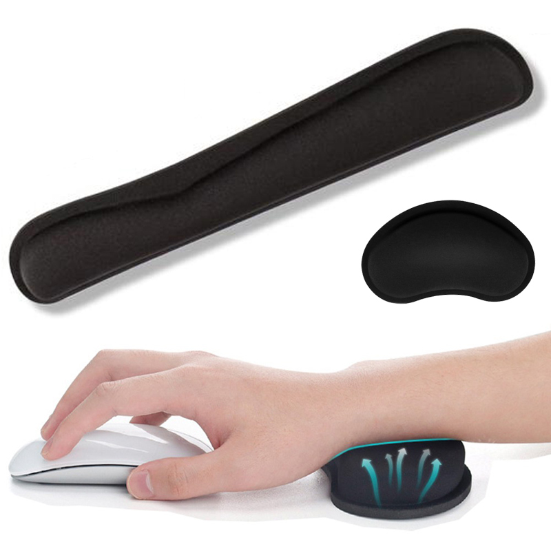 Gaming Keyboard Hand - คีย์บอร์ด WRIST REST Pad แผ่นรองเมาส์โฟมหน่วยความจํา Superfine
