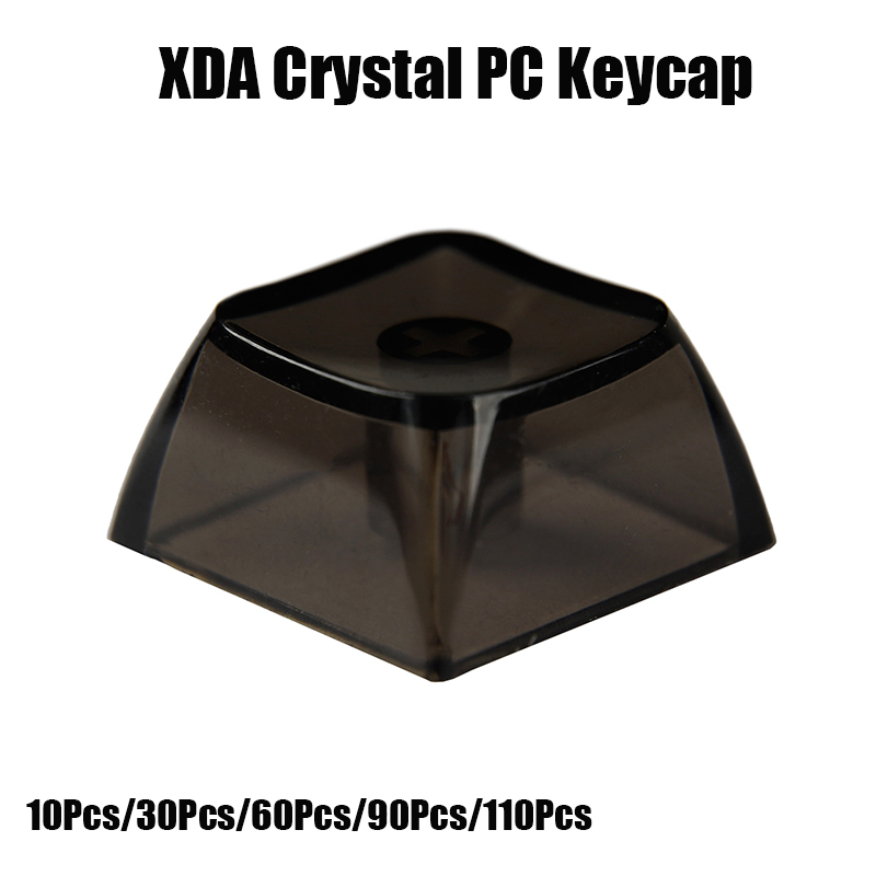 Gaming Keyboard Tester - XDA ปุ่มกดคอมพิวเตอร์คริสตัลสำหรับเล่นเกมคีย์บอร์ดแบบกลไกว่างเปล่าแบบเต็มใบ1U 1X ฝาปิดมีไฟสีดำโปรไฟล์ XDA ส่องผ่านเครื่องทดสอบสวิตช์