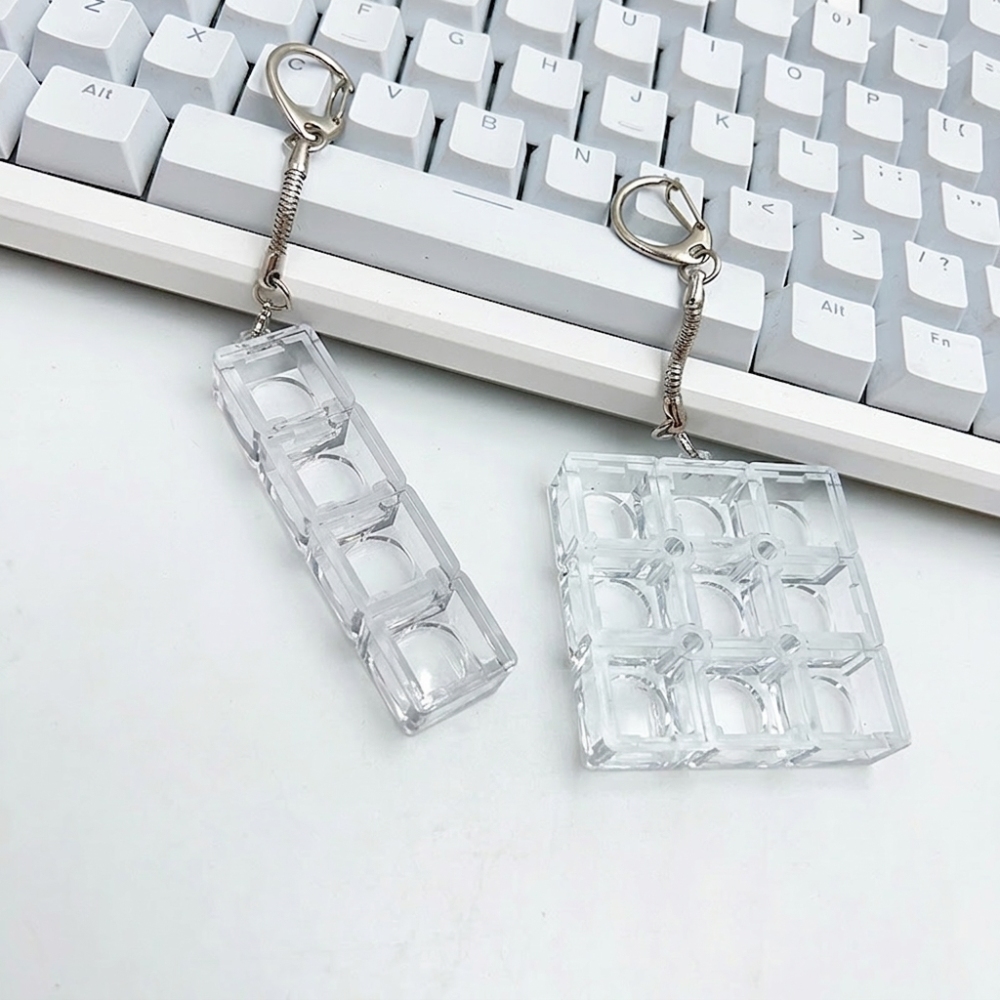 Gaming Keyboard Tester - เครื่องทดสอบสวิตช์กลไกแบบพกพา พวงกุญแจคลายเครียด ของเล่นพลาสติก ของเล่นเสริมพัฒนาการสัมผัส คีย์บอร์ดสัมผัส คีย์แคป