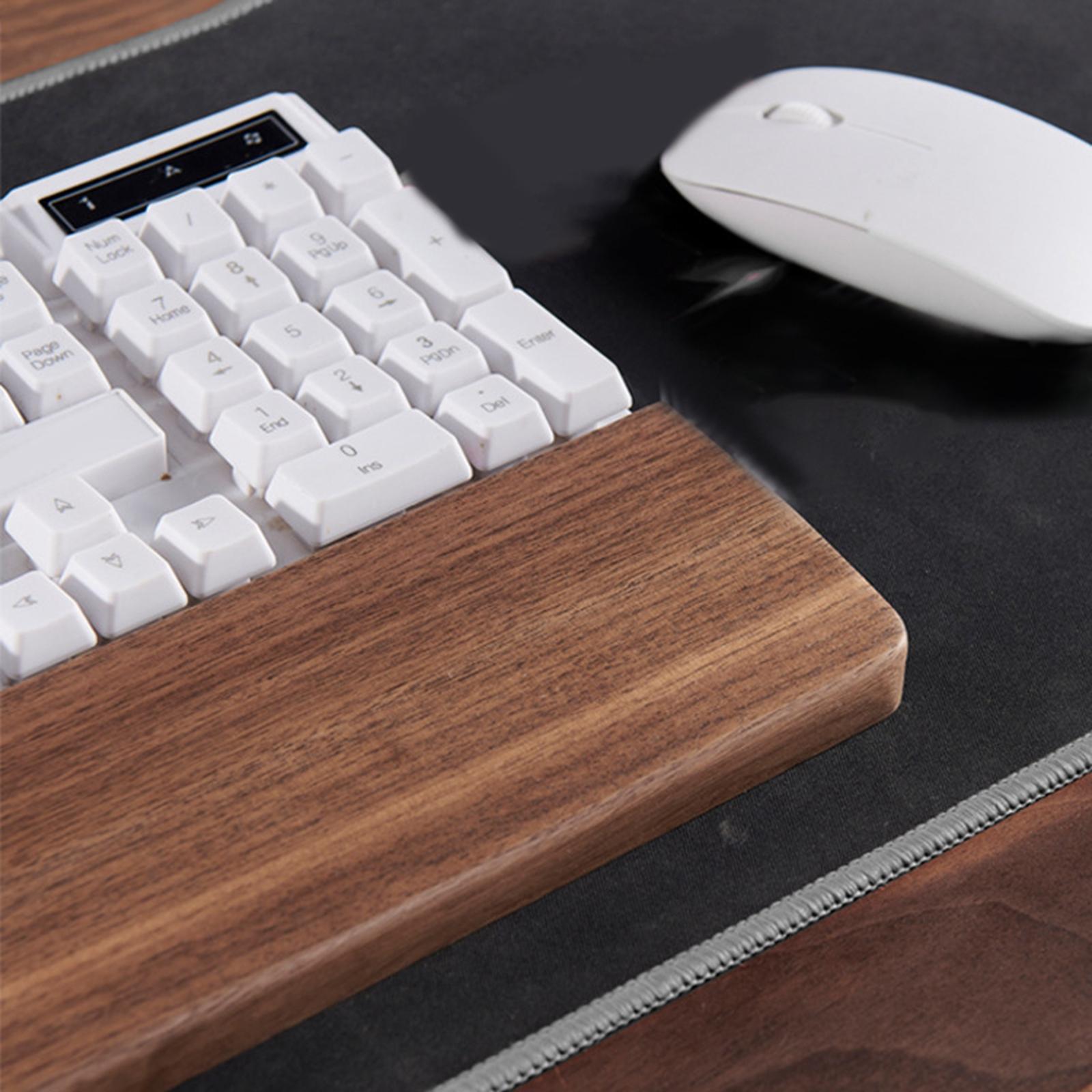Wrist Rest Wood - ที่รองข้อมือไม้สำหรับคีย์บอร์ด ที่รองฝ่ามือสำหรับคีย์บอร์ด ที่ป้องกันข้อมือ แผ่นรองข้อมือ