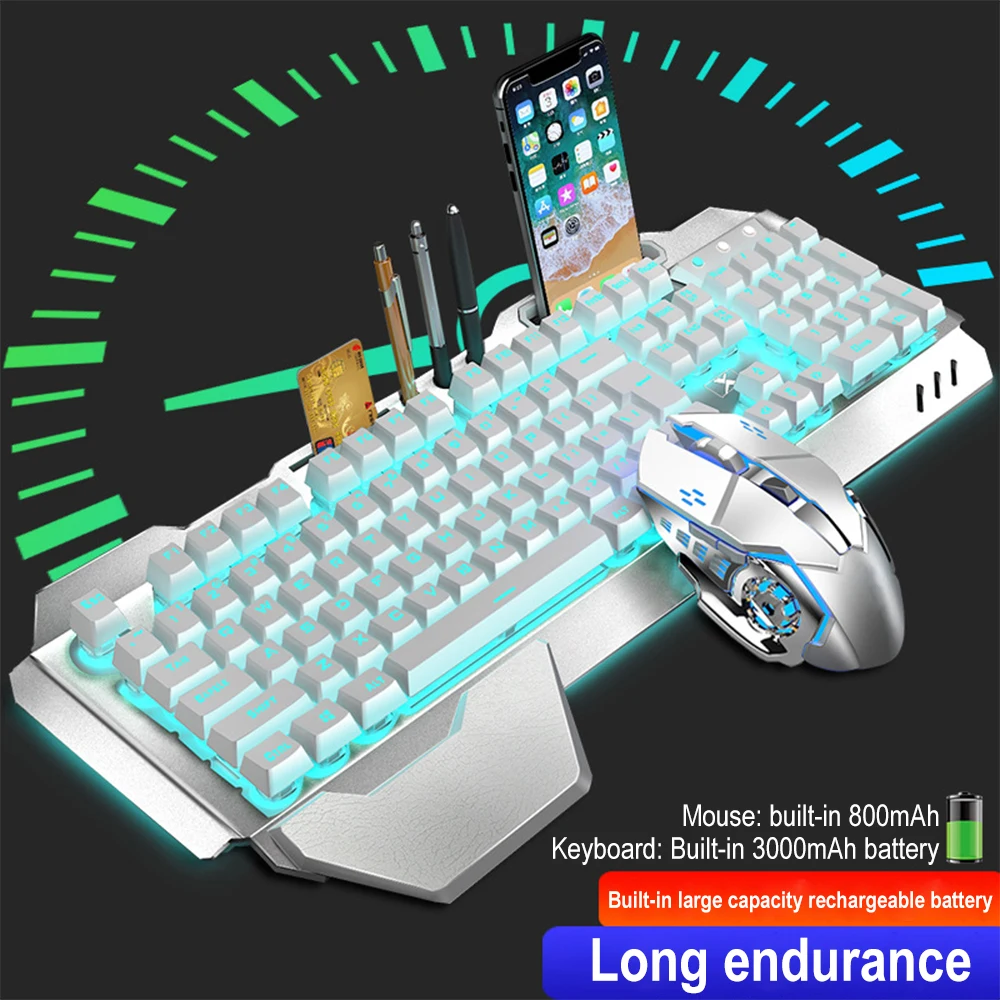 ชุดแป้นพิมพ์และเมาส์ไร้สาย2.4G - Gaming Keyboard Bluetooth บทวิจารณ์และราคา