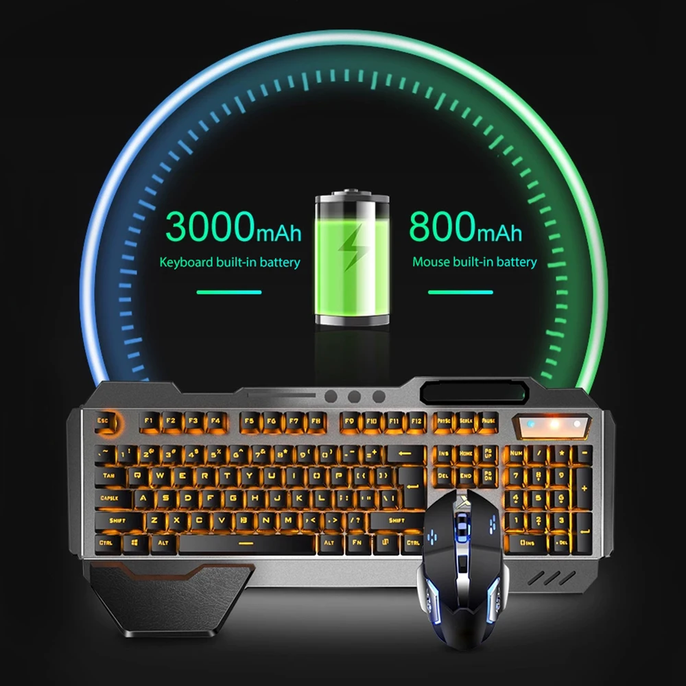 ชุดแป้นพิมพ์และเมาส์ไร้สาย2.4G - Gaming Keyboard Bluetooth บทวิจารณ์และราคา