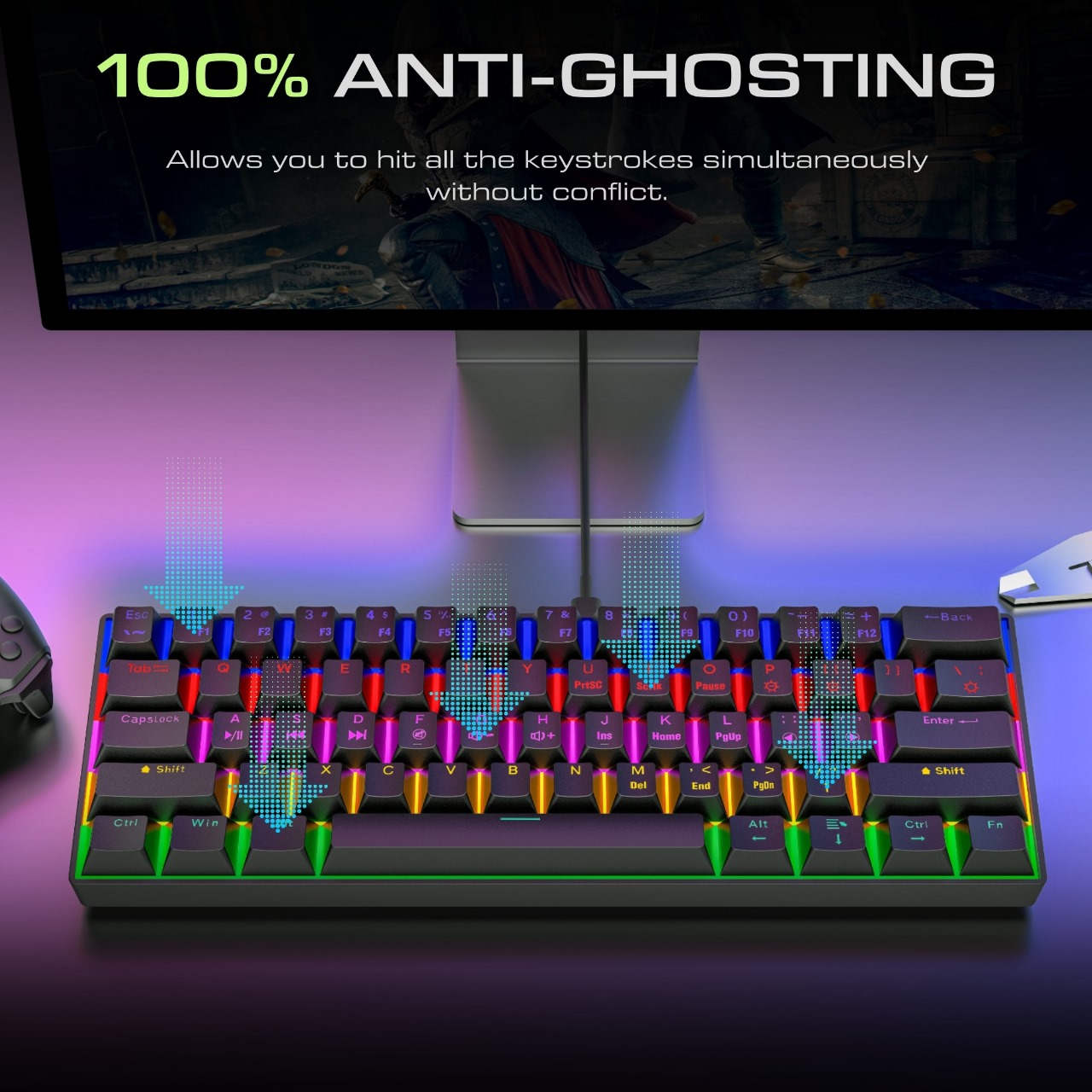 คีย์บอร์ดเกมมิ่งแบบกลไกขายดี 6 - Gaming Keyboard Best บทวิจารณ์และราคา