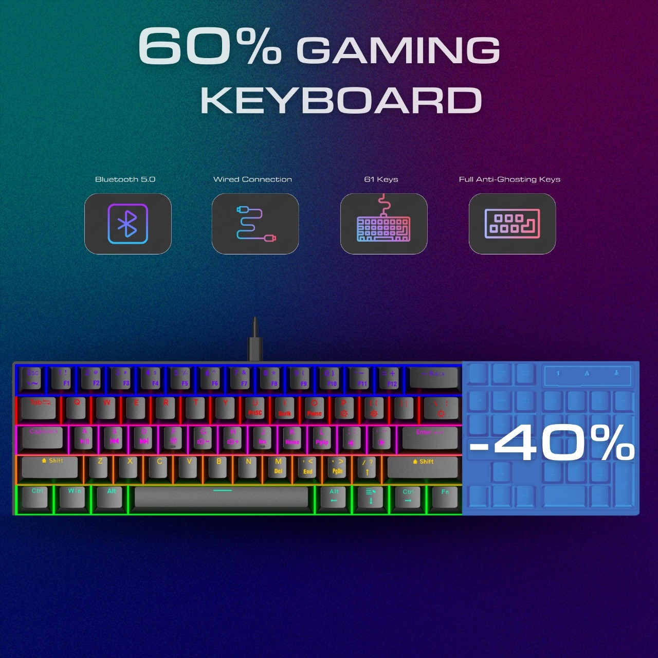 คีย์บอร์ดเกมมิ่งแบบกลไกขายดี 6 - Gaming Keyboard Best บทวิจารณ์และราคา