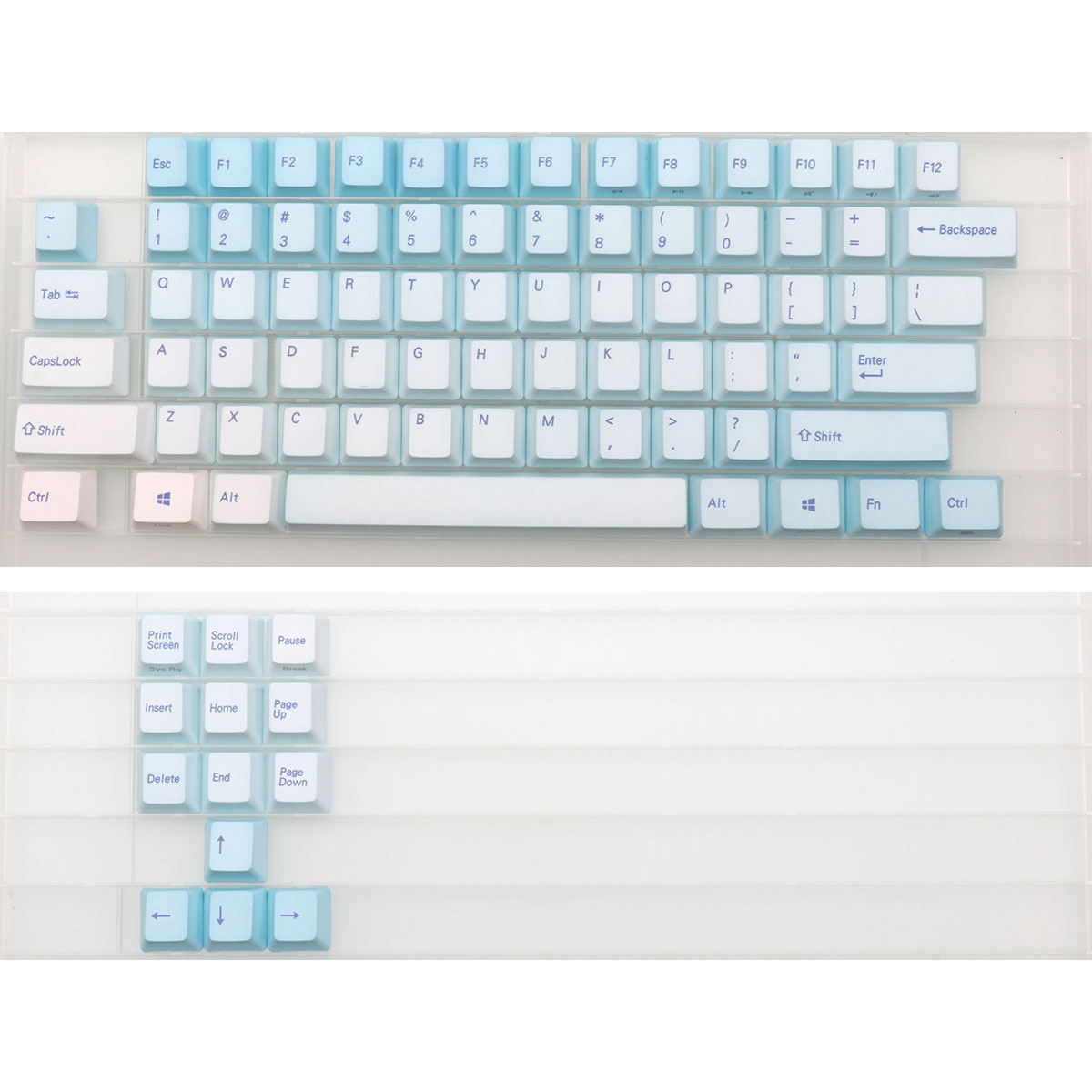 คีย์แคปสีฟรอสต์บลู 87 คีย์ โปร - Keyboard Gaming Blue Switch บทวิจารณ์และราคา