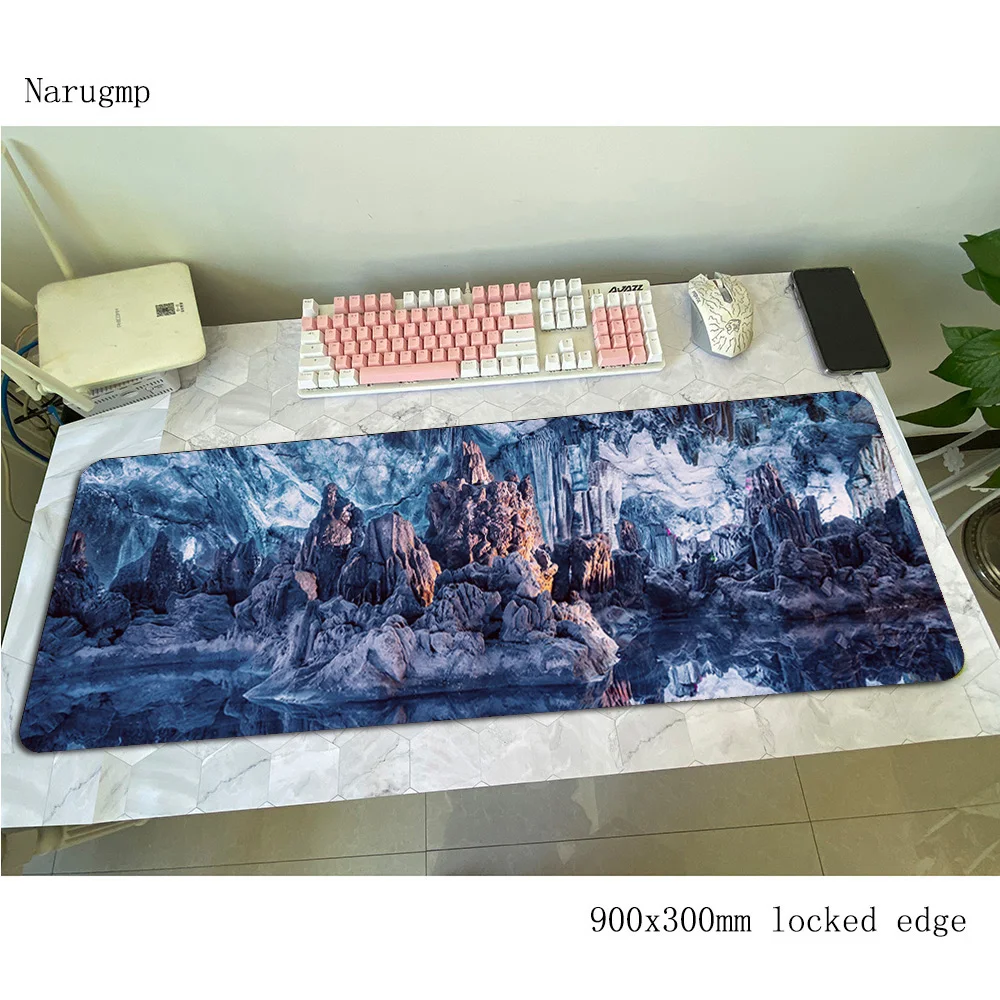 Caves แผ่นรองเมาส์ 90x30 ซม.mo - Gaming Keyboard Best บทวิจารณ์และราคา