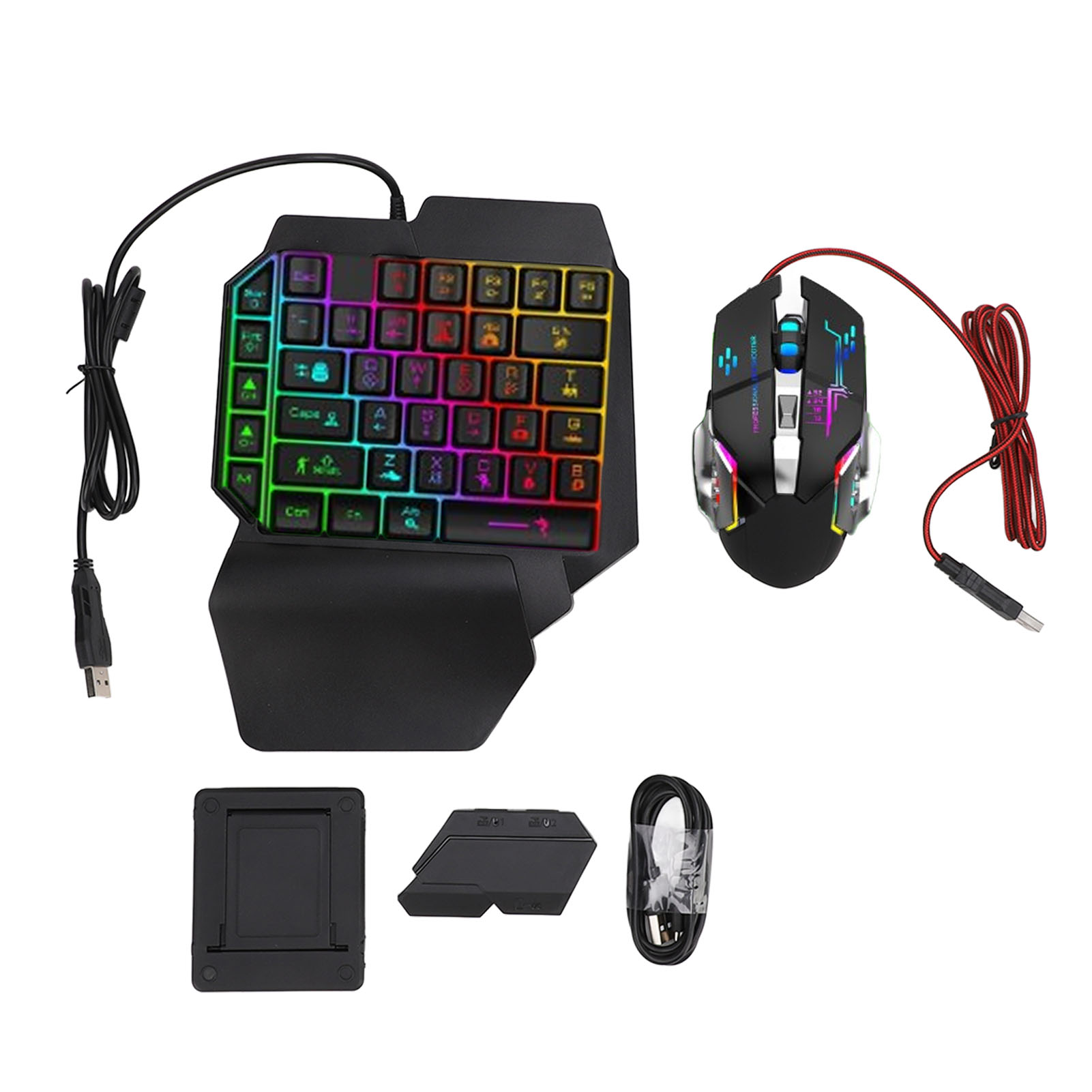 ชุดแปลงเมาส์คีย์บอร์ด ชุดคีย์บ - Gaming Keyboard Hand บทวิจารณ์และราคา
