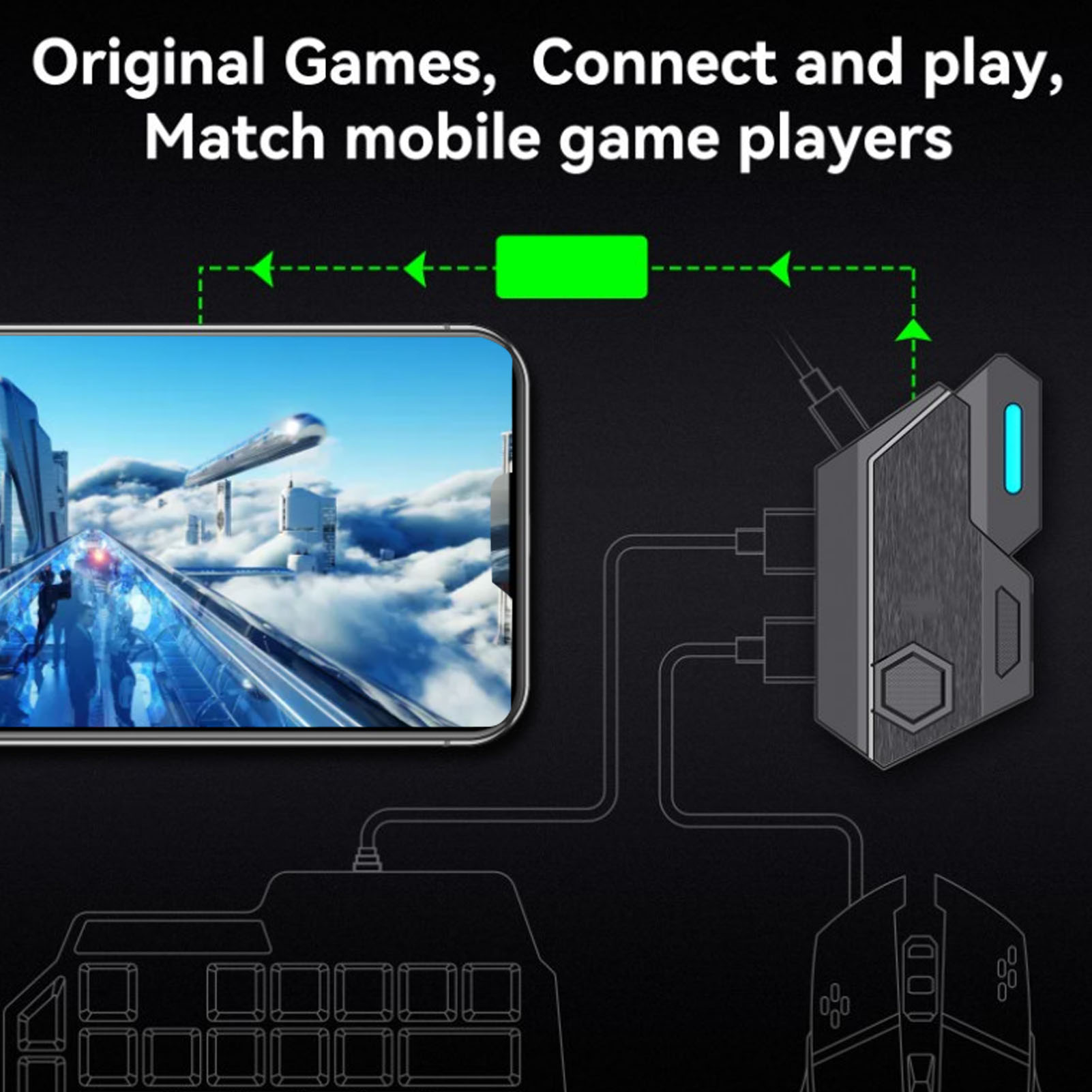 ชุดคอมโบเกมมือถือ เชื่อมต่อบลู - Gaming Keyboard Bluetooth บทวิจารณ์และราคา