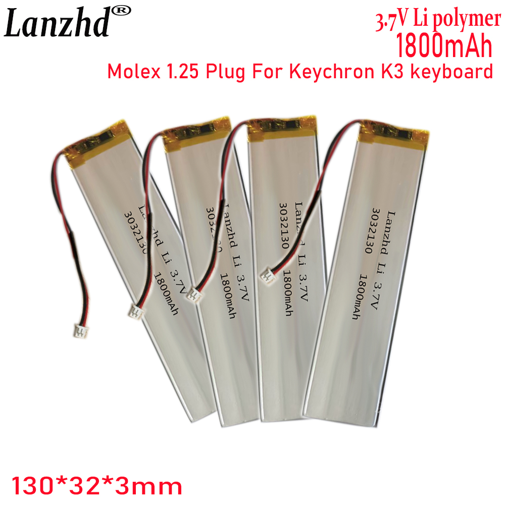 1-20 ชิ้น 3032130 3.7V 1800mAh - Gaming Keyboard Tester บทวิจารณ์และราคา