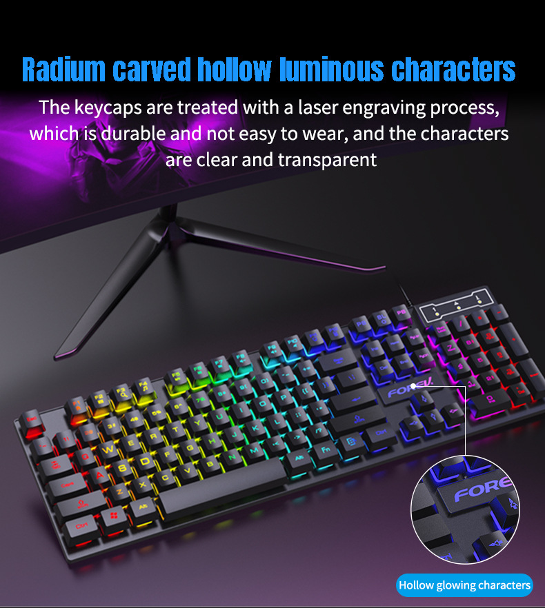 คีย์บอร์ดกลไกแบบมีไฟแบ็คไลท์ 1 - Keyboard Mouse Bundle Gaming บทวิจารณ์และราคา
