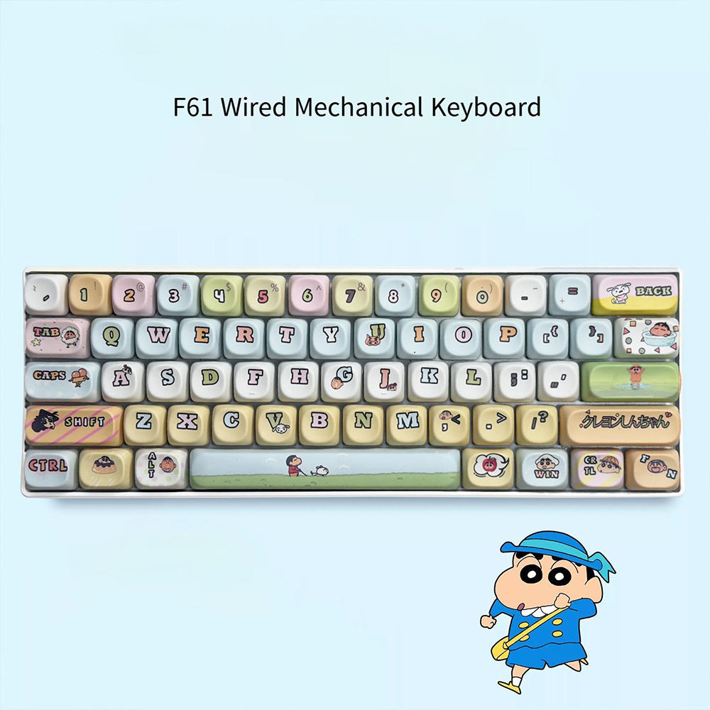 การ์ดแคปเตอร์ซากุระ 61 คีย์คีย - Keyboard Gaming Blue Switch บทวิจารณ์และราคา